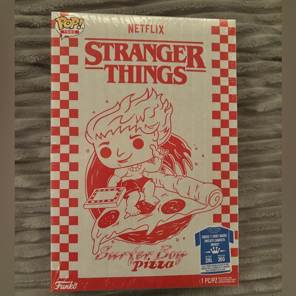 Stranger Things Funko Pop Surfer Boy Pizza T-Shirt